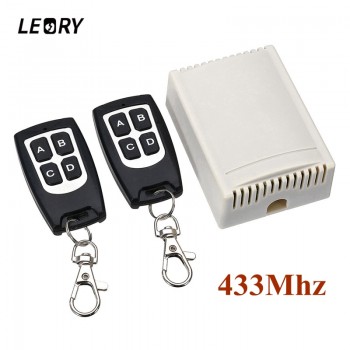 LEORY Universal Wireless Remote Control 12V 4CH Channel 433Mhz Switch Integrated Circuit 2 Transmitter DIY Replace Part Tool