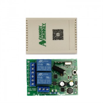 433Mhz Universal Wireless Remote Control Switch AC 85V 250V  2 Channel Receiver Switch  and  RF 433 Mhz  4 Keys Remote Control