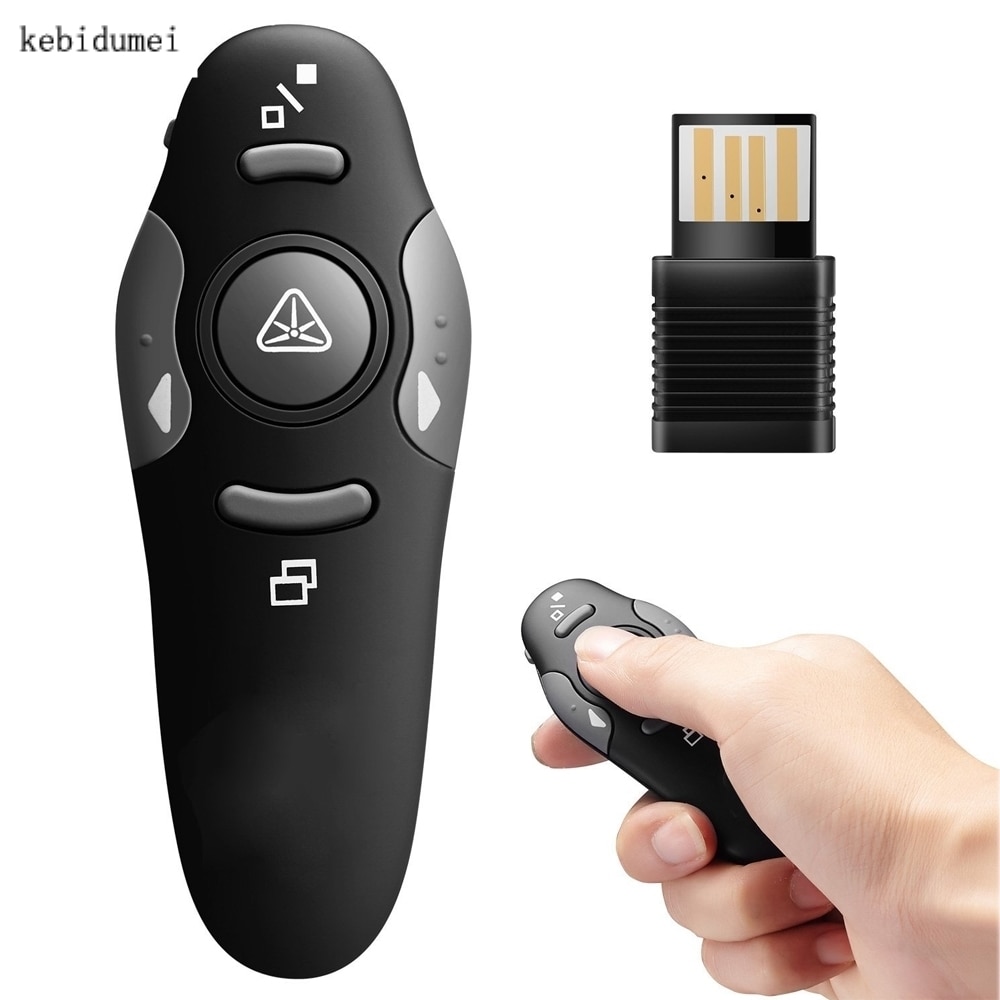 2.4 GHz Wireless Remote Red Laser Pointer Presenter Red Laser Pointers Pen USB RF Remote Control PPT Powerpoint Presentation