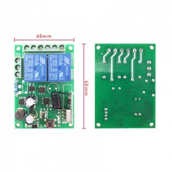 433Mhz Universal Wireless Remote Control Switch AC 220v 110V 120V 2CH Relay Receiver Module and 2pcs RF 433 Mhz Remote Controls