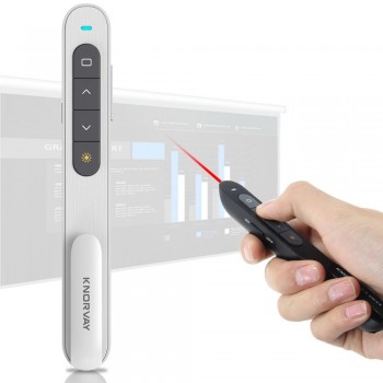 Knorvay N27 Wireless Presenter RF 2.4GHz Mini USB Wireless Presenter Powerpoint PPT Presentation Pointer Remote Control
