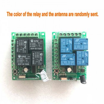 433Mhz Universal Wireless Remote Control Switch DC 12V 4CH relay Receiver Module With 4 channel RF Remote 433 Mhz Transmitter