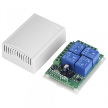 433Mhz Universal Wireless Remote Control Switch DC 12V 4CH relay Receiver Module With 4 channel RF Remote 433 Mhz Transmitter