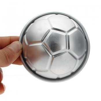 Creative 3D Metal Football Cake Mould Fondant Chocolate Cakehalf Ball Mould DIY Baking Cake Decoration Gadgets CHW7459