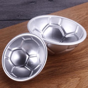Creative 3D Metal Football Cake Mould Fondant Chocolate Cakehalf Ball Mould DIY Baking Cake Decoration Gadgets CHW7459
