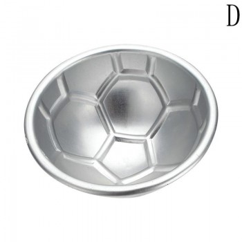 Creative 3D Metal Football Cake Mould Fondant Chocolate Cakehalf Ball Mould DIY Baking Cake Decoration Gadgets CHW7459