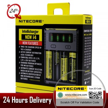 Brand Nitecore D4 D2 New I4 I2 Digicharger LCD Intelligent Circuitry li-ion For 26650 18650 16340 14500 AAA Car Battery Charger