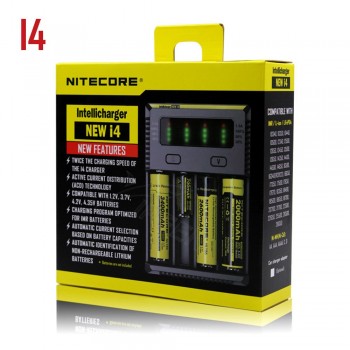 Brand Nitecore D4 D2 New I4 I2 Digicharger LCD Intelligent Circuitry li-ion For 26650 18650 16340 14500 AAA Car Battery Charger
