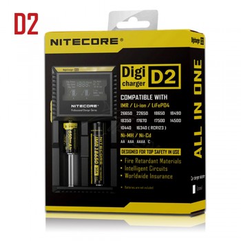 Brand Nitecore D4 D2 New I4 I2 Digicharger LCD Intelligent Circuitry li-ion For 26650 18650 16340 14500 AAA Car Battery Charger