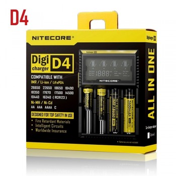 Brand Nitecore D4 D2 New I4 I2 Digicharger LCD Intelligent Circuitry li-ion For 26650 18650 16340 14500 AAA Car Battery Charger
