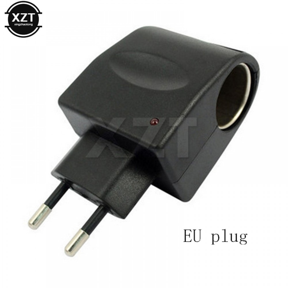 Hot Sale Car Cigarette Lighter charger Wall Power Socket Plug Adapter Converter 220V AC to 12V DC EU US Plug