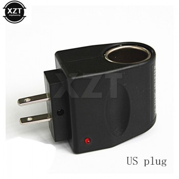 Hot Sale Car Cigarette Lighter charger Wall Power Socket Plug Adapter Converter 220V AC to 12V DC EU US Plug