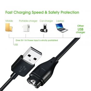 Replacement USB Data Sync Charging Cable PC laptop notebook Fast Charger For Garmin Fenix 5/5S/5X Plus    9.14