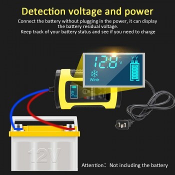 Universal 6A 12v Intelligent Smart Motorcycle Car Battery Pulse Charger Repair Type Lead Acid Storage Charger Battery Auto