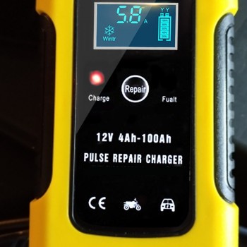 Universal 6A 12v Intelligent Smart Motorcycle Car Battery Pulse Charger Repair Type Lead Acid Storage Charger Battery Auto