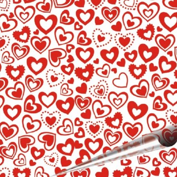 5 Pieces Heart Shaped Chocolate Transfer Sheet 21*33cm