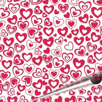 5 Pieces Heart Shaped Chocolate Transfer Sheet 21*33cm