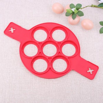 7 Holes Silicone Mold Pancake Maker Nonstick Egg Ring Maker Kitchen Accessories Snack Cake Mold Cooking Baking Tools