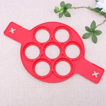 7 Holes Silicone Mold Pancake Maker Nonstick Egg Ring Maker Kitchen Accessories Snack Cake Mold Cooking Baking Tools