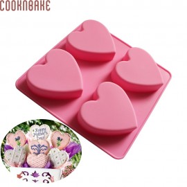 COOKNBAKE DIY Silicone mold For Handmade Soap The Shape of  Heart  Topic DIY Cake Mold  Decorations For Home  SSCM-001-23