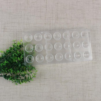 21 in 1 Clear Hard Chocolate Mold Maker Polycarbonate PC DIY 21 Diamond Candy Mold Mould 5O1021