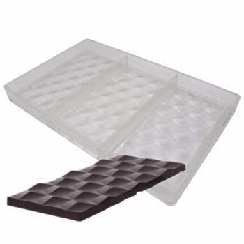 3D Cubes Polycarbonate Chocolate Bars Mold