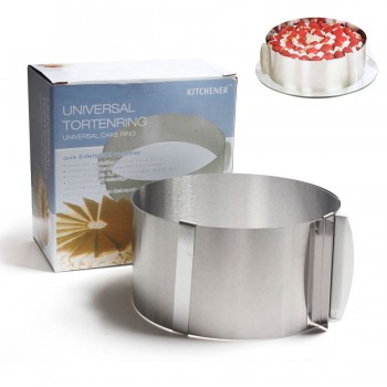 6-12Retractable Round Mousse Circle Mold Stainless Steel Mousse Cake Ring Baking Cake Decorating Tools For Baking Cakes