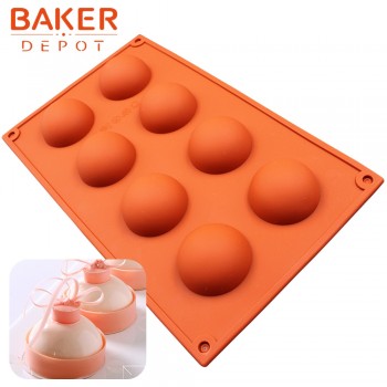 BAKER DEPOT silicone mold for chocolate baking round silicone cake pastry bakeware form pudding jello soap mold bread candy mold