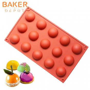BAKER DEPOT silicone mold for chocolate baking round silicone cake pastry bakeware form pudding jello soap mold bread candy mold