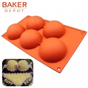 BAKER DEPOT silicone mold for chocolate baking round silicone cake pastry bakeware form pudding jello soap mold bread candy mold