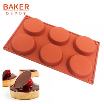 BAKER DEPOT silicone mold for chocolate baking round silicone cake pastry bakeware form pudding jello soap mold bread candy mold