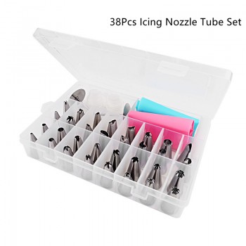 38 PCS/SET Russian Brazil Confectionery Cake Shop Pastry Tools For Decoration Inventory Confectionery Bags Nozzles For Cream