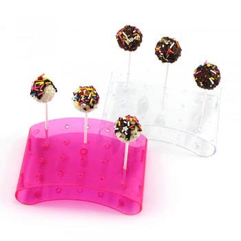 20 Holes Cake Stand Pop Lollipop Stands Cake Display Stand Holder Lollipop U Shaped Display DIY Bakeware Cake Kitchen Gadgets