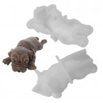 Luyou 1pcs Cute Dog Silicone Mold Mousse Cake 3D Shar Pei Mould Ice Cream Pudding Blast Chilling Tools Fondant Decoration FM1685