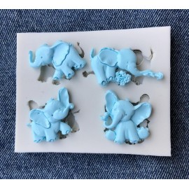 Cake Tool 1 pc flower rose bird playing elephant Silicone mold Mould Wedding Birthday Cake Fondant Cake Decorating Molds