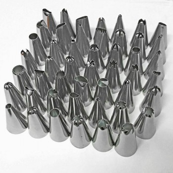 High Quality Cake Decorating 48Pcs/set Stainless steel Icing Piping Nozzles Pastry Tips Set Cake Baking Tools Accessories #EW