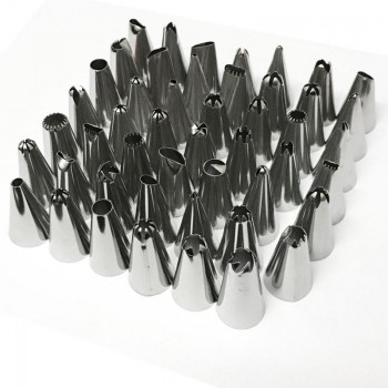 High Quality Cake Decorating 48Pcs/set Stainless steel Icing Piping Nozzles Pastry Tips Set Cake Baking Tools Accessories #EW