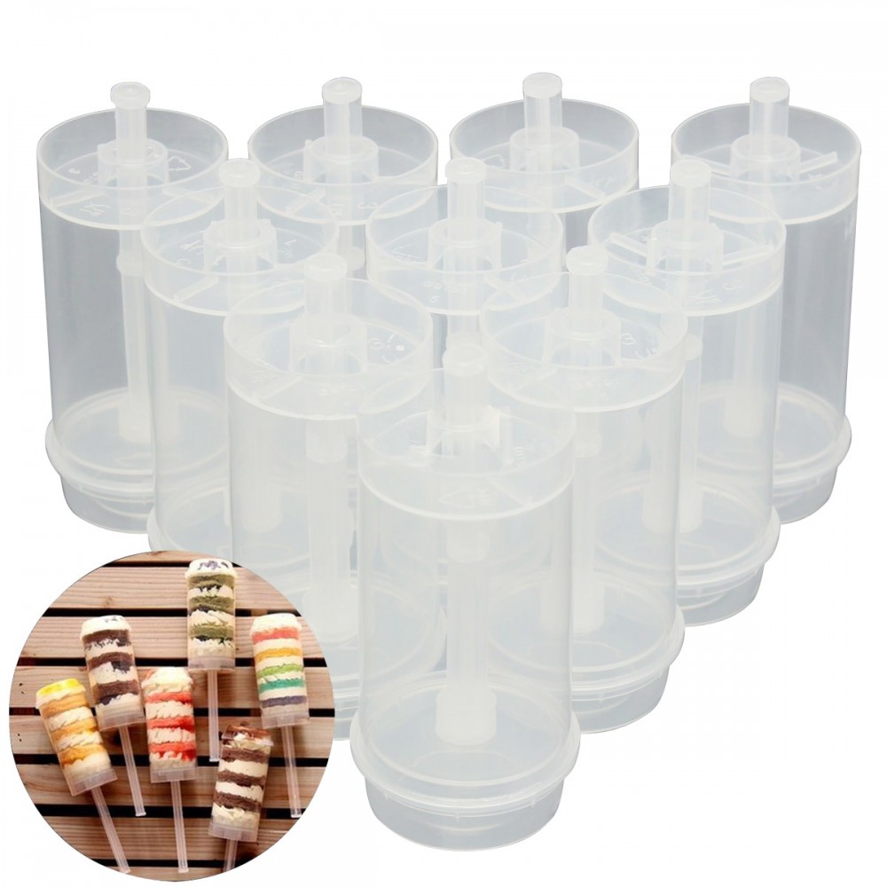 50x Cakes Dessert Push Up Pop Containers Shooter Pop for Party Use