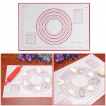 Christmas Silicone Baking Mat Pizza Dough Maker Pastry Kitchen Gadgets Cooking Tools Utensils Bakeware Kneading Accessories Lot