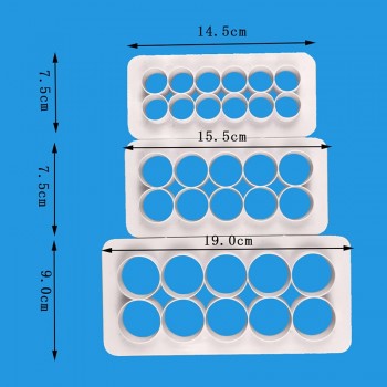 3 pcs Geometry Circle Round fondant cookie cuttter cake mold fondant mold fondant cake decorating tools Baking