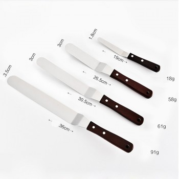 MAY FIFTEENTH Metal Offset Cake Spatula bakery 4 6 8 10 Inches Stainless Steel Baking Espatula Cake Decorating Tools  022