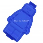 1PC Fondant Silicone Cake Lego Mold Super Big Silicone Robot Mould Sugar Craft and Gum Paste Decorating Tools 30X19.5X4CM