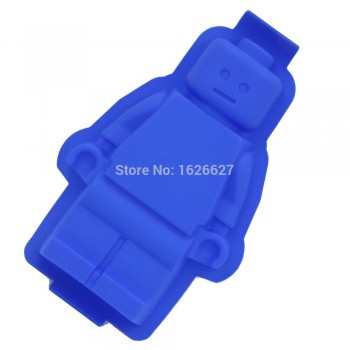 1PC Fondant Silicone Cake Lego Mold Super Big Silicone Robot Mould Sugar Craft and Gum Paste Decorating Tools 30X19.5X4CM
