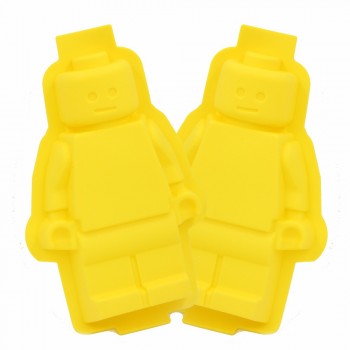 1PC Fondant Silicone Cake Lego Mold Super Big Silicone Robot Mould Sugar Craft and Gum Paste Decorating Tools 30X19.5X4CM