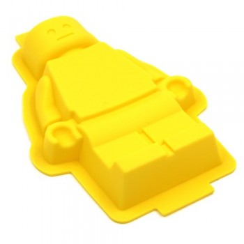 1PC Fondant Silicone Cake Lego Mold Super Big Silicone Robot Mould Sugar Craft and Gum Paste Decorating Tools 30X19.5X4CM