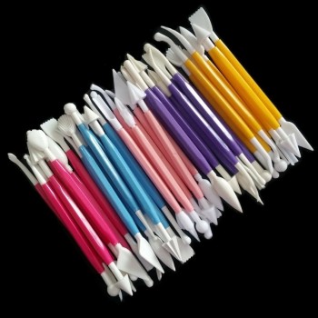 Sugar Craft Fondant Cake Pastry Carving Cutter Chocolate Decorating Flower Clay Modelling Plastic Baking Craft Tool Set