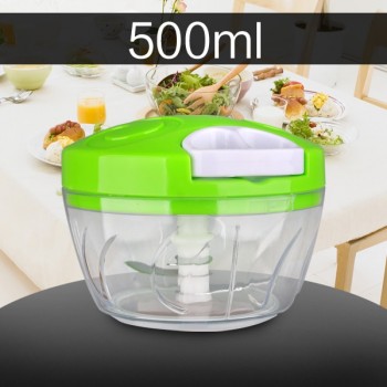 500ml-1.5L High-capacity Multi-function Kitchen Manual Food Processor Meat Grinder Vegetable Chopper Shredder Cutter Egg Blender