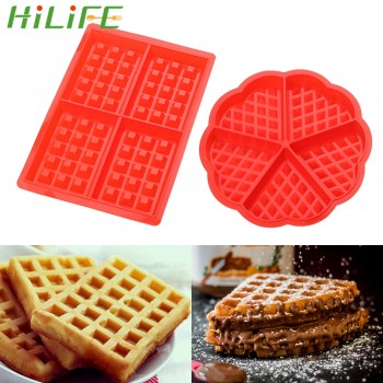 HILIFE for Oven High-temperature Baking   Heart Shape Silicone Waffle Mold Cake Mould Non-stick Kitchen Bakeware