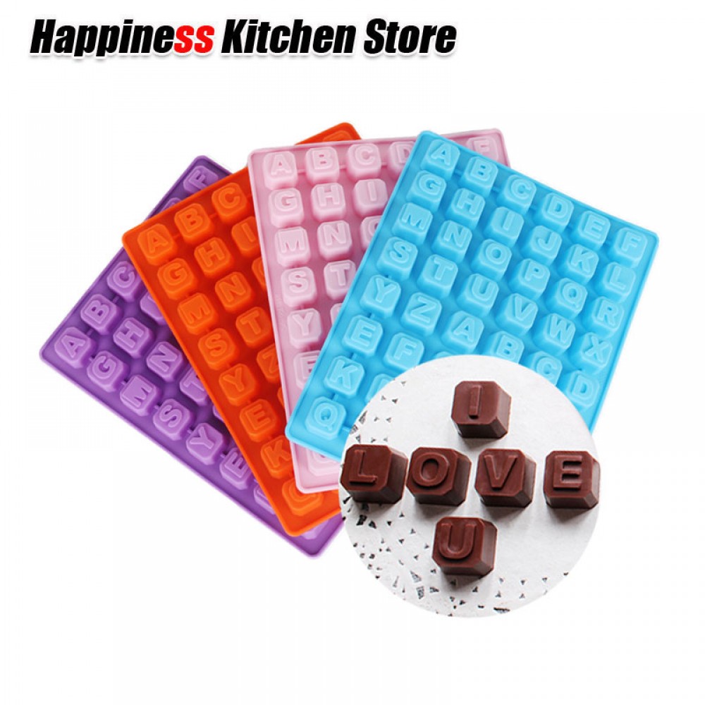 Baking Tools Cake LETTER Mold Silicone Chocolate Alphabet Mold Form For Ice Cube DIY Gift Maker Mould