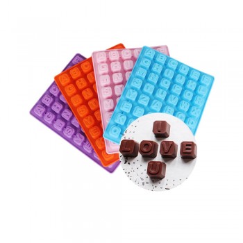 Baking Tools Cake LETTER Mold Silicone Chocolate Alphabet Mold Form For Ice Cube DIY Gift Maker Mould